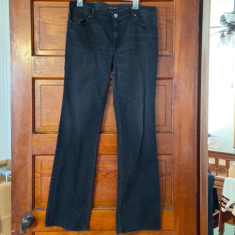 Elie Tahari, Black, Nicola, Denim Jeans, 5 Pocket, Size 12